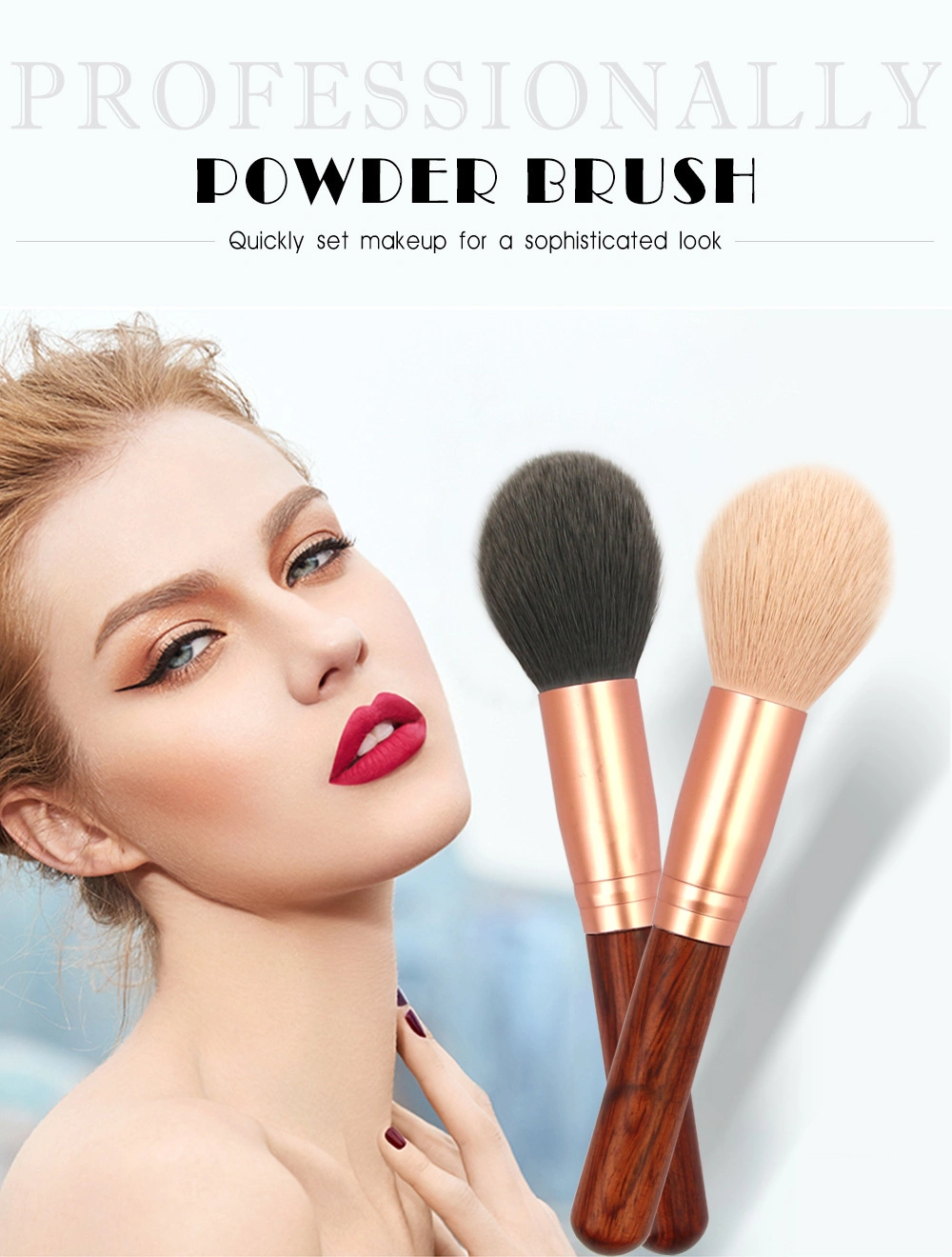 New OEM Products 15cm Foundation Brushes Hot Sell Portable Beauty Tool Artificial Fiber Makeup Brush Blush Brush Cosmetic Brush